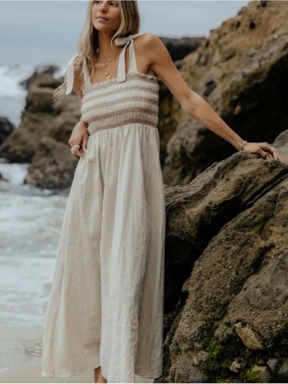 Neuflora Celine Smocked Maxi Dress